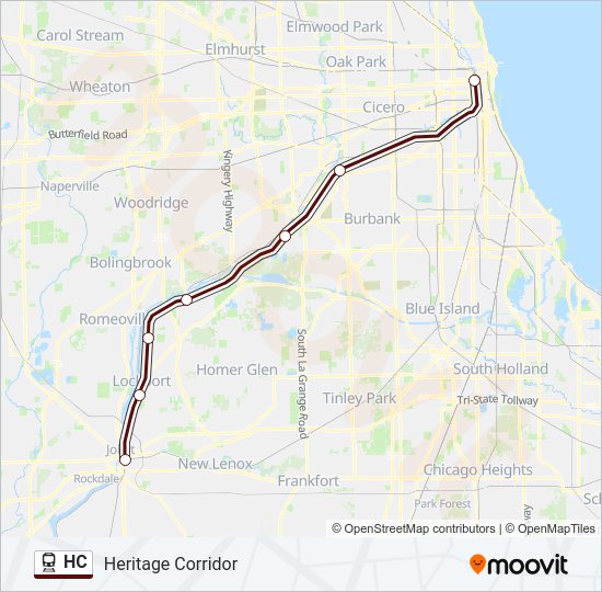 HC train Line Map