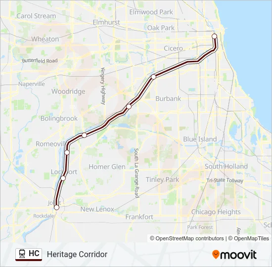 HC Train Line Map
