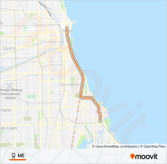 ME Train Line Map