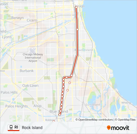 RI Train Line Map