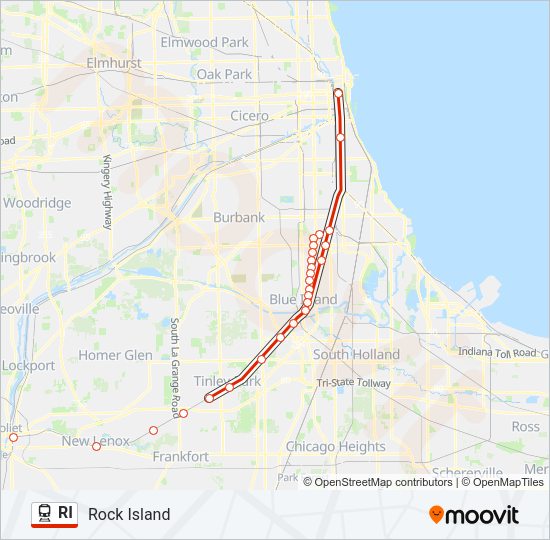 RI Train Line Map