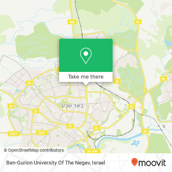 Ben-Gurion University Of The Negev map