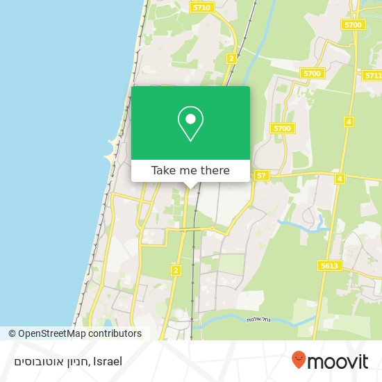 חניון אוטובוסים map