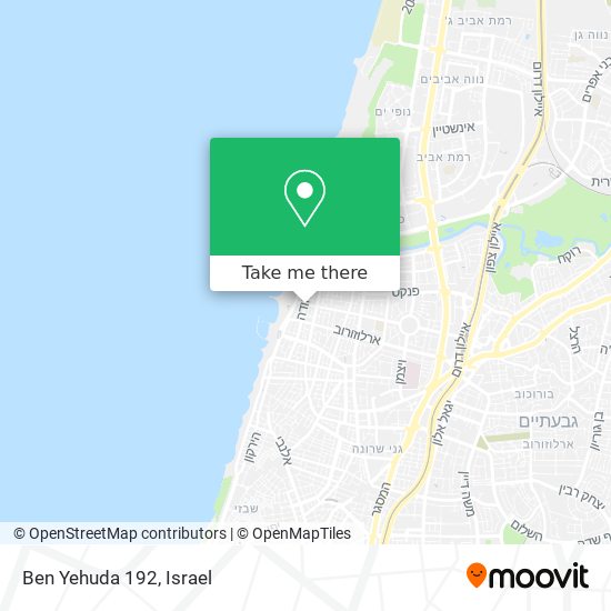 Карта Ben Yehuda 192