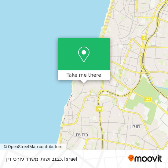 כבוב ושות' משרד עורכי דין map