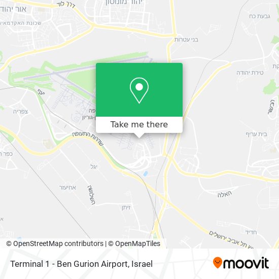 Terminal 1 - Ben Gurion Airport map