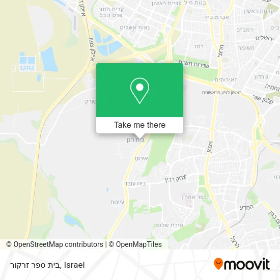 Карта בית ספר זרקור