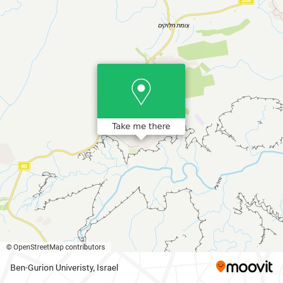 Карта Ben-Gurion Univeristy