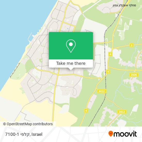 קלפי 7100-1 map