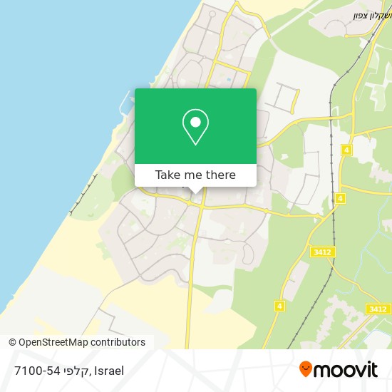 קלפי 7100-54 map