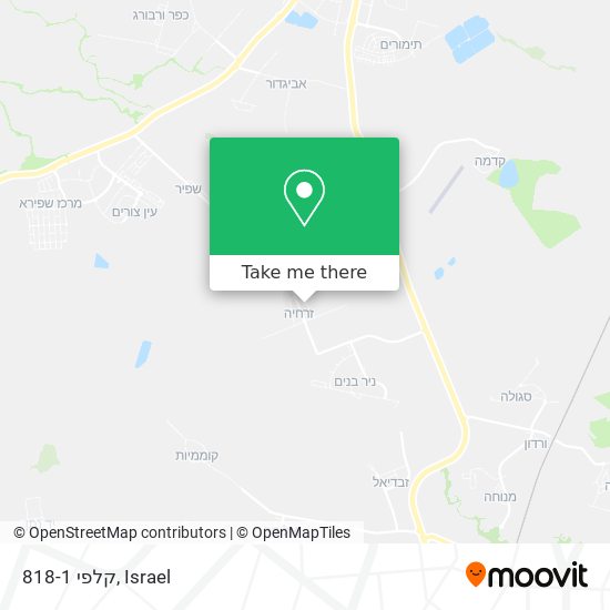 קלפי 818-1 map