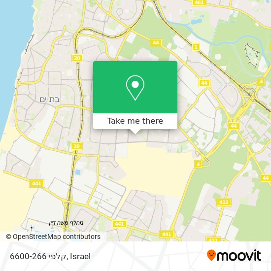 קלפי 6600-266 map