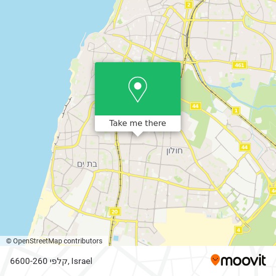 קלפי 6600-260 map