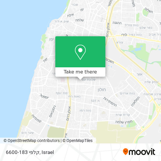 קלפי 6600-183 map