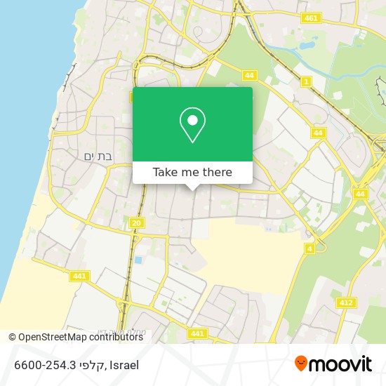 קלפי 6600-254.3 map