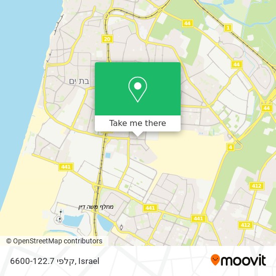 קלפי 6600-122.7 map