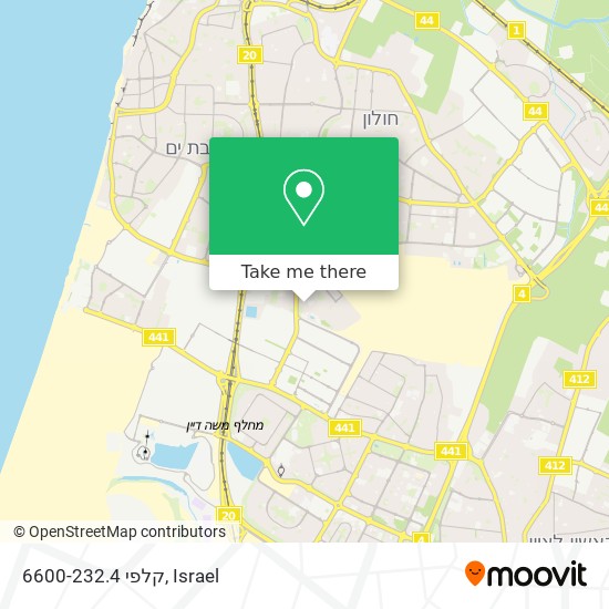 קלפי 6600-232.4 map