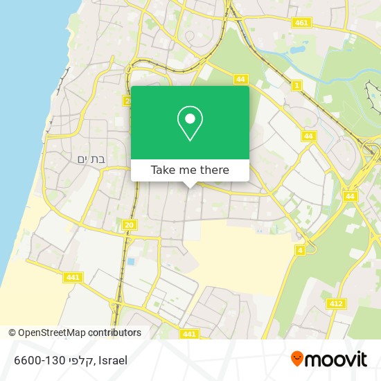 קלפי 6600-130 map