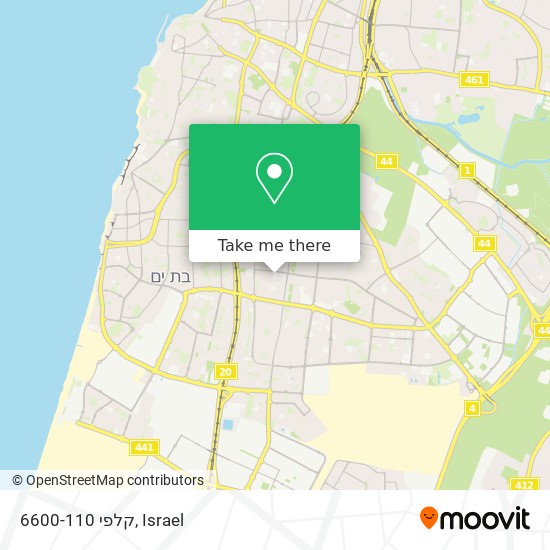 קלפי 6600-110 map