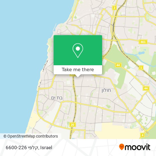 קלפי 6600-226 map