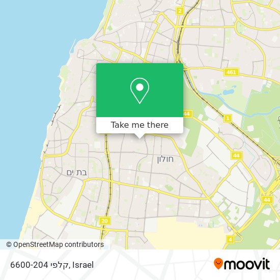 קלפי 6600-204 map