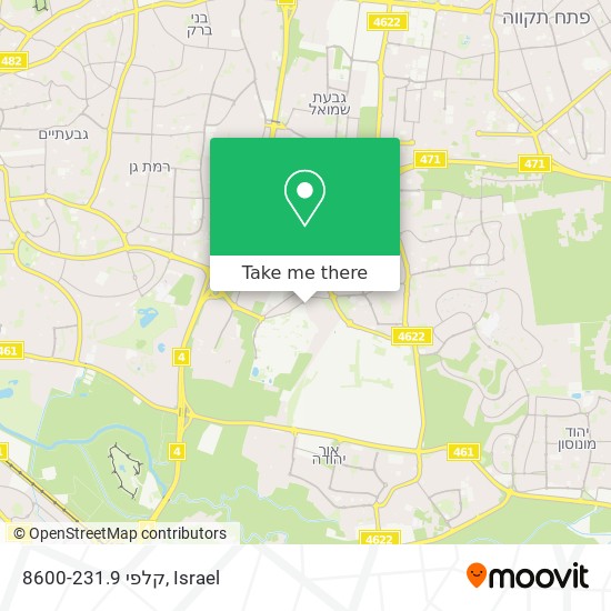 קלפי 8600-231.9 map