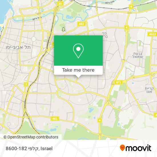 קלפי 8600-182 map