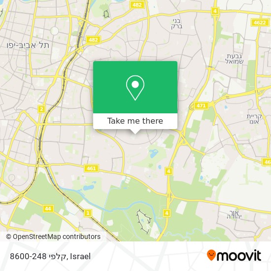 קלפי 8600-248 map