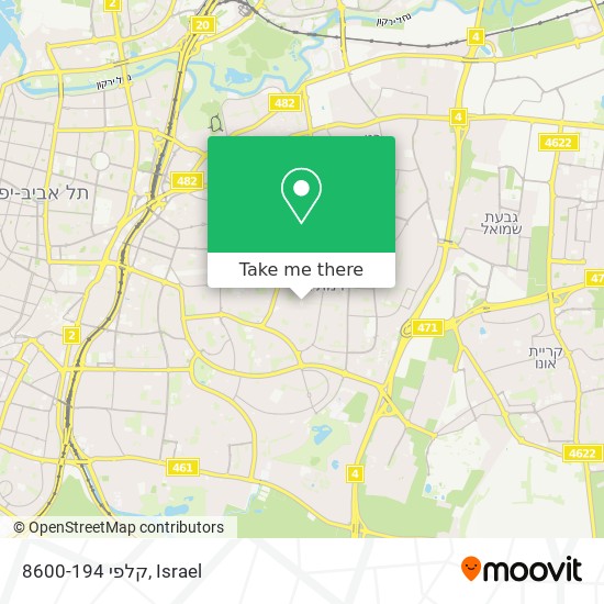 קלפי 8600-194 map