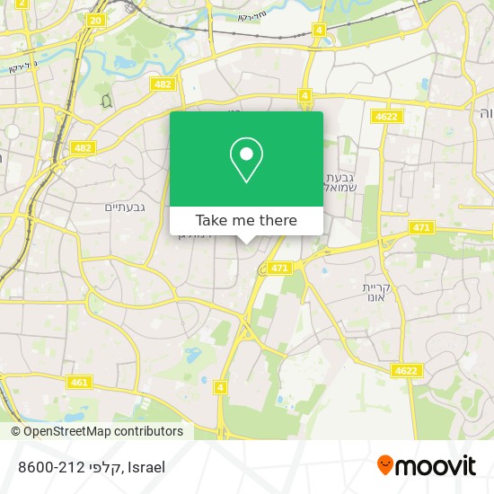 קלפי 8600-212 map