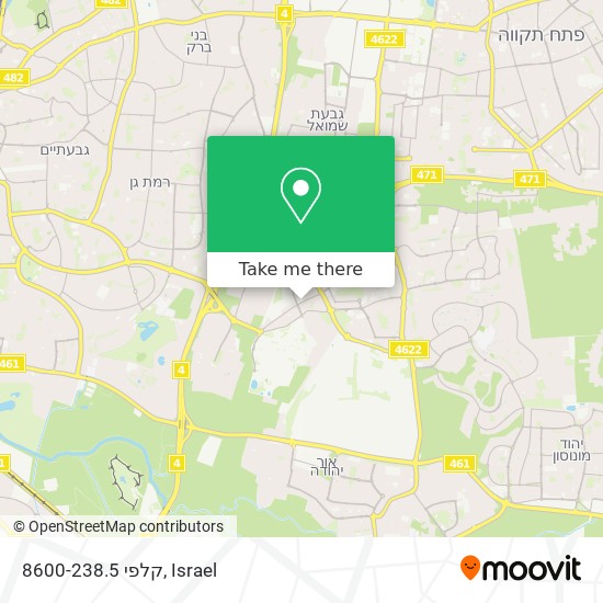 קלפי 8600-238.5 map