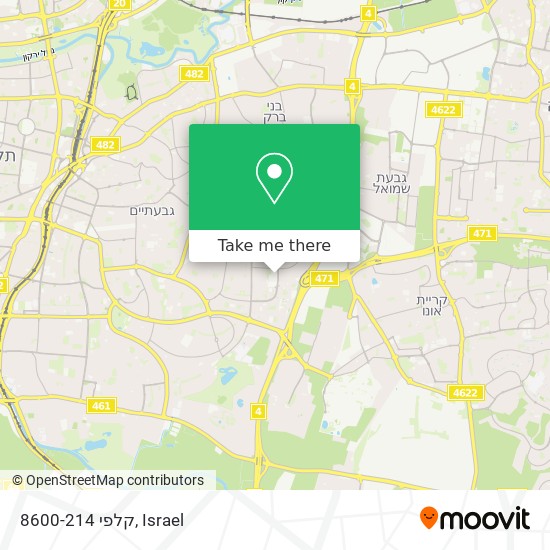 קלפי 8600-214 map