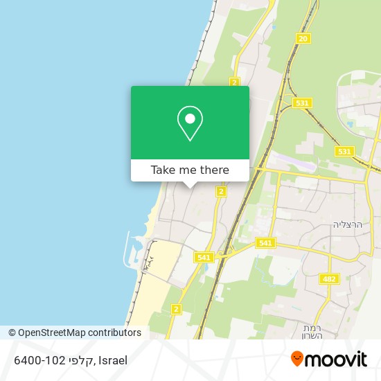 קלפי 6400-102 map