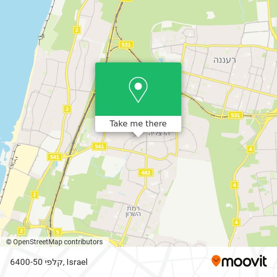 קלפי 6400-50 map