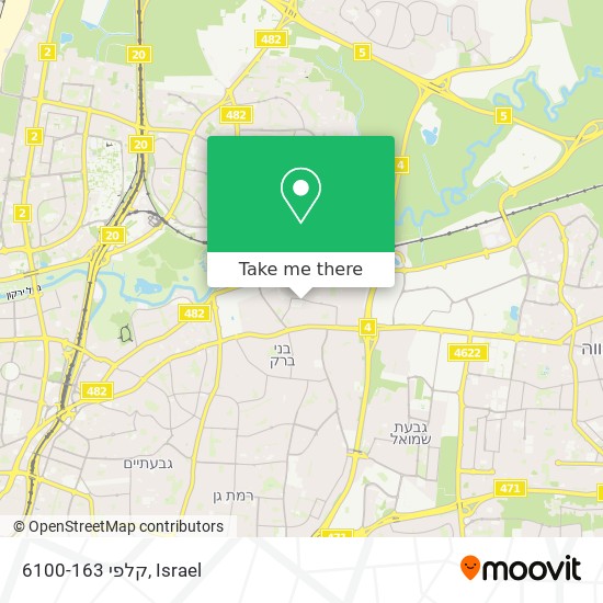 קלפי 6100-163 map