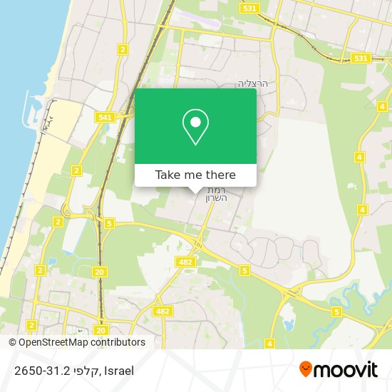 קלפי 2650-31.2 map