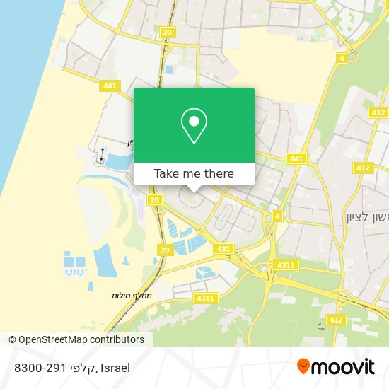 קלפי 8300-291 map