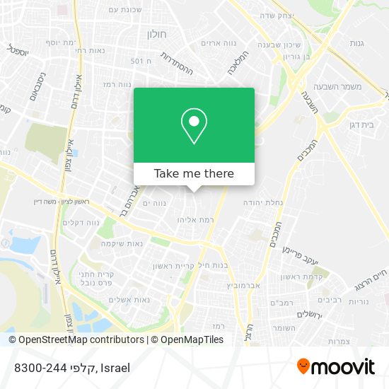 קלפי 8300-244 map