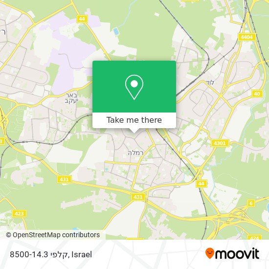 קלפי 8500-14.3 map