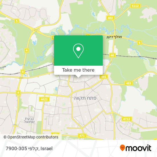 קלפי 7900-305 map