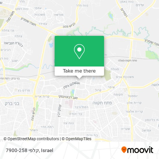 קלפי 7900-258 map