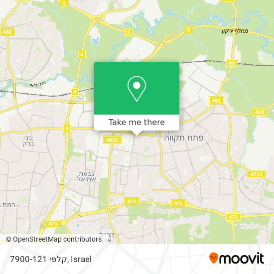 קלפי 7900-121 map