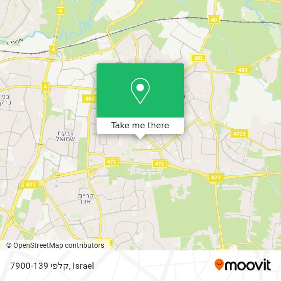 קלפי 7900-139 map