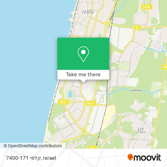 קלפי 7400-171 map