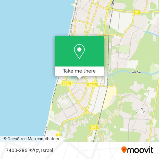 קלפי 7400-286 map