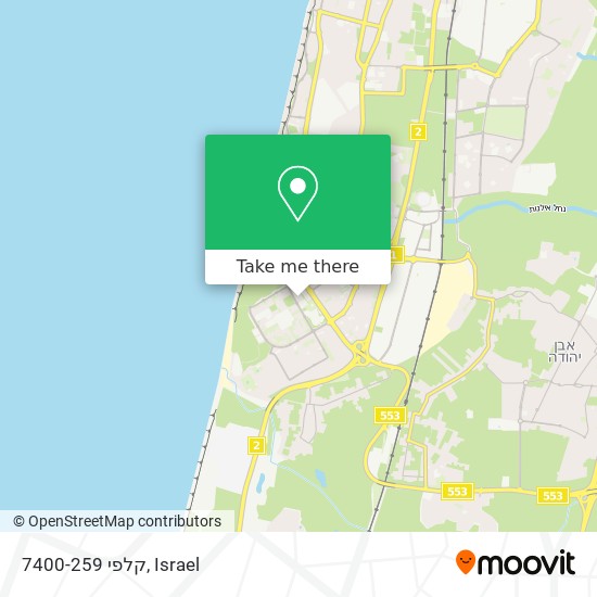 קלפי 7400-259 map