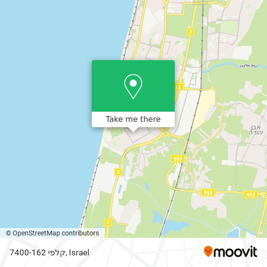 קלפי 7400-162 map