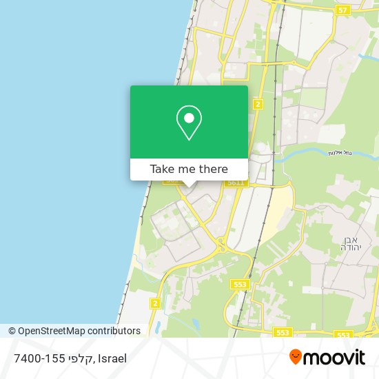 קלפי 7400-155 map