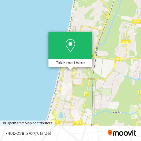 קלפי 7400-238.5 map