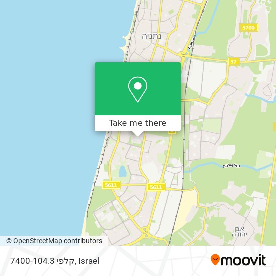 קלפי 7400-104.3 map